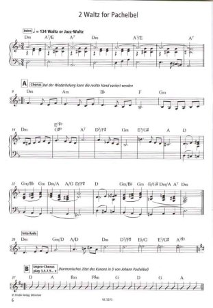 Preview: Leadsheet Orgelstücke Notenbeispiel